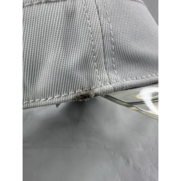 Adidas Trefoil Visor Clear Bill White Adjustable Strapback OSFA Tennis Golf - Picture 5 of 6